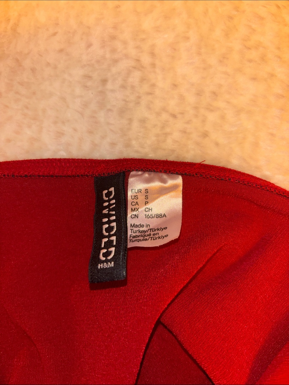 Divided Red Halter Tank Top - Picture 2 of 3